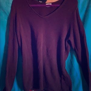 Dark purple long sleeve sweater